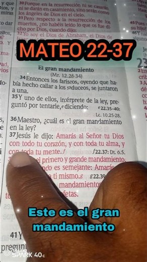 el gran mandamiento de la ley de DIOS #biblia
