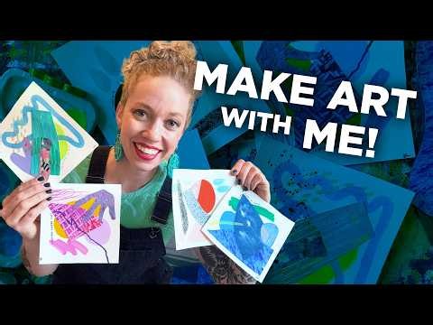 How to Make Fun Abstract Collages + Tips to Teach Abstraction