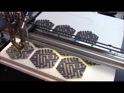 3D clay Tiles printing.