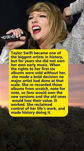 Taylor Swift Re-Recorded Her Albums To Take Them Back