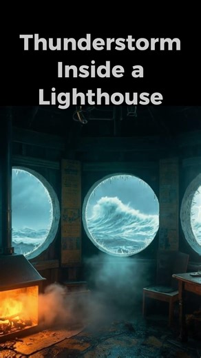 Thunderstorm From Inside a Lighthouse