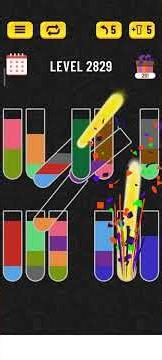 Water sort puzzle level 2829 #watersortpuzzle #puzzlesolving #games #solveitwithme #colorsorting #2k