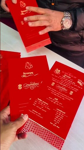 Nepali wedding invitation card, Bibaha nimantrana patra printing in Bagbazar, Kathmandu, Nepal