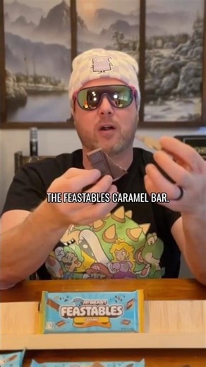 Is the MrBeast Feastables Caramel Bar Any Good? #shorts