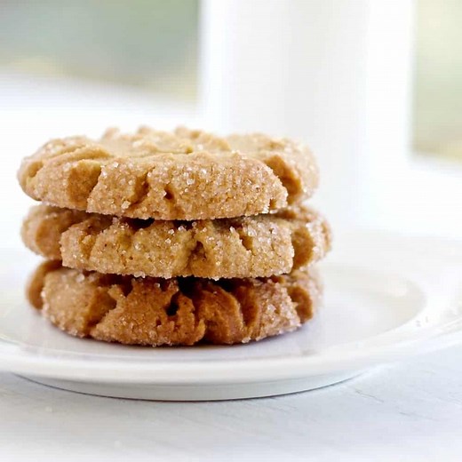 Easy Coconut Oil Peanut Butter Cookies