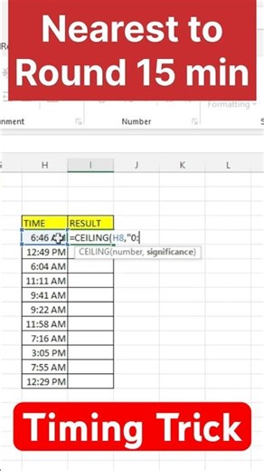 Nearest to round timing trick | #shorts #shortsvideo #shortsfeed