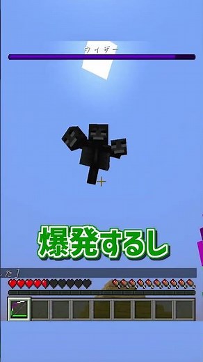 右と左で選んだモブの能力を合体させた武器ならウィザー倒せるのか...【マインクラフト】