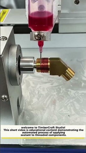 Precision Thread Sealing – Automated Adhesive Application Process