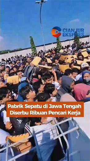 Pabrik Sepatu di Jawa Tengah Diserbu Ribuan Pencari Kerja