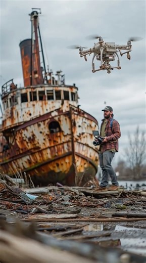 What secrets is this old ship hiding? 🤔 #mystery