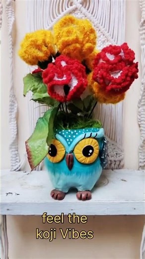 # woolen craft idea#DIY woolen flower 🌹