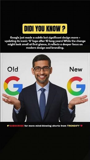 Google Changes Its Iconic ‘G’ Logo After 10 Years #shorts #google #trendify