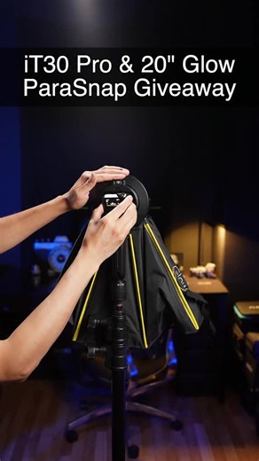 Francisco Joel Hernandez on Instagram: "🚨GIVEAWAY TIME!🚨 I’ve teamed up with @adorama & @flashpointlighting to give away this awesome combo of the Flashpoint iT30 Pro & 20” Glow ParaSnap softbox!🔥 .. ⚡️How to enter: 1️⃣ Like & share this reel + tag a friend 2️⃣ Click the link in my bio to sign up 3️⃣ Comment below w/ your camera model .. 💡The Flashpoint iT30 is an awesome little speedlight that packs a punch for its size and when you pair it with the quick and easy setup on the 20” Glow Para