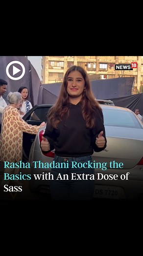 Rasha Thadani effortlessly slays in the art of the basics, because being fabulous is her default setting! #Rasha #Rashathadani #bollywood #fashion #style #OOTD #outfitoftheday #outfitideas #entertainment #trending | News18
