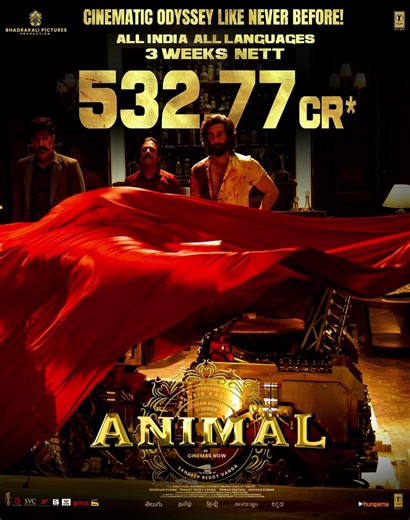 #Animal Embarks on a cinematic odyssey 🪓🔥 Book your tickets 🎟️- https://linktr.ee/animal_booktickets #AnimalInCinemasNow #Animal #AnimalHuntBegins #BloodyBlockbusterAnimal #AnimalTheFilm @AnimalTheFilm Anil S Kapoor #RanbirKapoor Rashmika Mandanna Bobby Deol Tripti Dimri #BhushanKumar @SandeepReddyVanga @PranayReddyVanga #MuradKhetani #KrishanKumar Anil and Bhanu Core Design Sandeep Reddy @Cine1StudiosOfficial @tseriesmusic @daddydigital #ShivChanana @neeraj.kalyan.9 #SundarSomasundaram @sure