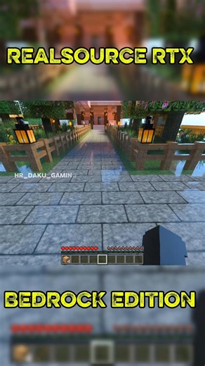 RTX in Minecraft bedrock|| rtx creator- @RealSourceRTX || #shader #rtx #mcpe #bedrock #viral #shorts