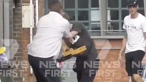 Chainsaw attack in Sydney street