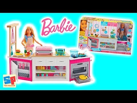 Barbie Ultimate Kitchen Setup and Unboxing! PLAYTIME WITH BARBIE AND DIY FOOD! | Sneak Peek