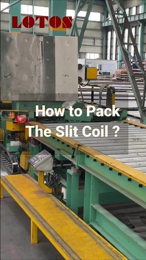 How to Pack the slit Coil? #coilslittingline#packingmachine#slittingmachine#coilpackingline