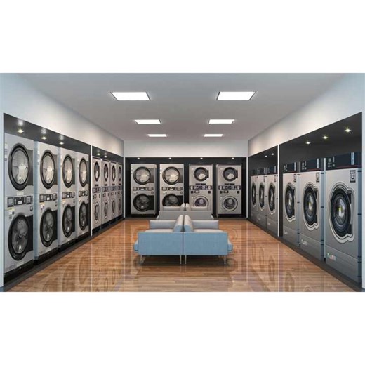 Laundromat Commercial Laundry Machine , 12-25kg Fully Automatic Coin/card Operated Stacked Washing Machine and Drying Machine