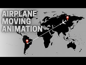 Airplane moving animation on earth using PowerPoint 🤯