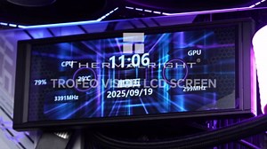 Thermalright Trofeo Vision LCD AIO Display 6.86” PC Monitor, USB Type-C Screen for Real-Time Hardware Monitoring, with Preset & DIY Themes for Gaming PC Case/CPU Cooler(White)