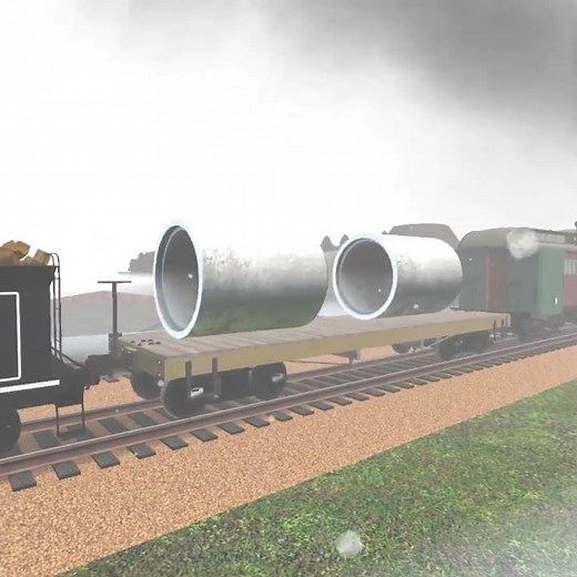 [GMOD] Snow. #garrysmod #train #sierrarailway #snow #steamtrain #storm