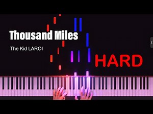 The Kid LAROI - Thousand Miles Hard Piano Solo Tutorial (Sheet Music Available)