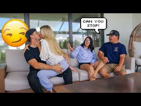 Being PDA In Front Of My Twin Sister & Boyfriend PRANK! *hilarious reaction*