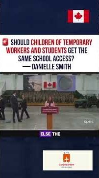Why Danielle Smith says there are no barriers for immigrant children #alberta #news #education