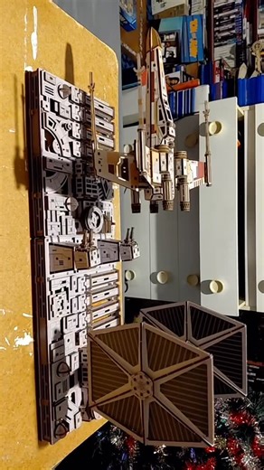 UGEARS on Instagram: "X-Wing vs TIE Fighter 😎 We can’t look away. Wood, gears, pure magic. Made by a fan, captured by a fan. Thank you for sharing 😊🌌 #ugears #starwas #assemble"