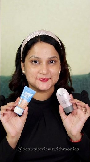 😲 Rimmel Skin Tint vs House of Makeup Skin Tint Which one is more glowy ? #makeup #shorts