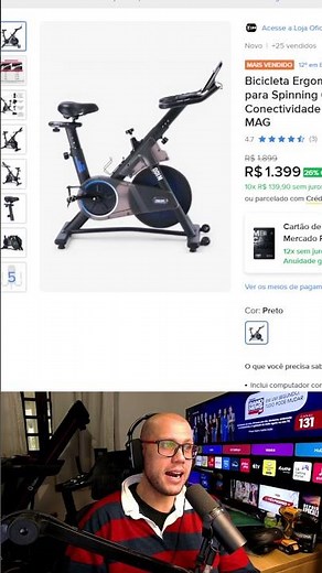 Odin Fit Magnetic Spinning Exercise Bike with Bluetooth Connectivity RACE MAG