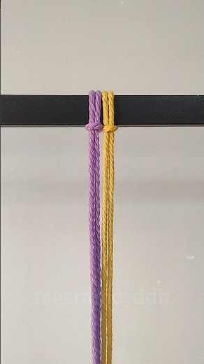 Easy Macrame Knot Pattern 🧵 | Beautiful DIY Tutorial for Beginners #shorts