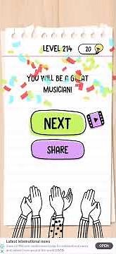 Brain test level 214 try to follow correct pattern Walkthrough