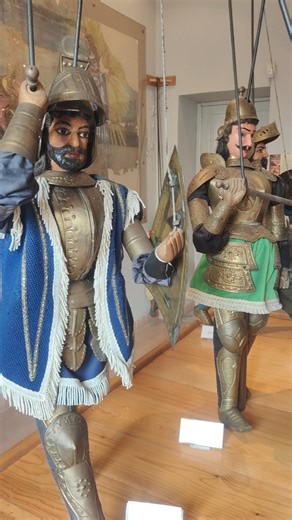 Sicilian puppets, or Pupi Siciliani, are traditional hand-crafted figures featured in the Opera dei Pupi. These from a museum in Acireale! | You, Me and Sicily