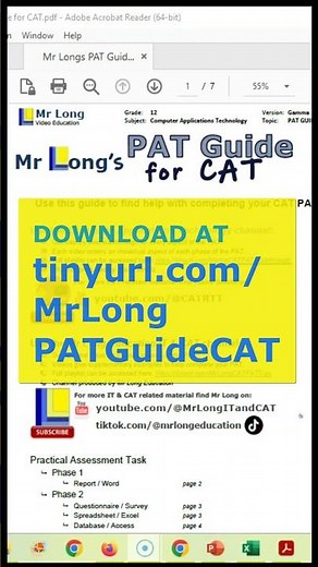 Download Mr Long's CAT PAT Guide #shorts