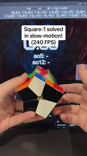 Square-1 Solved in 11.06s (Slow-Motion!)