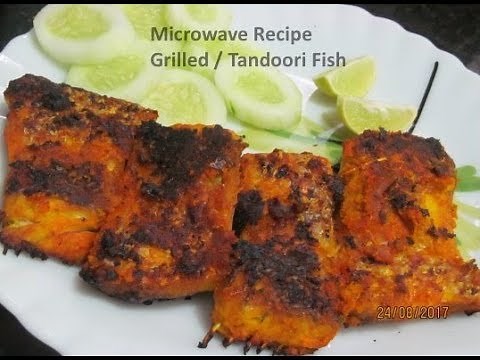 Grilled Fish / Fish Tandoori in LG charcoal Microwave Oven