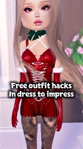 “FREE CHRISTMAS OUTFIT HACKS IN dress to impress” || #christmas #roblox
