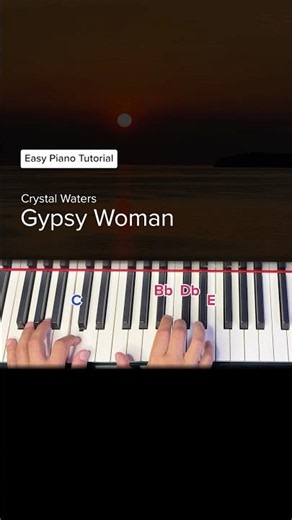 Gypsy Woman - Easy Piano Tutorial #pianotutorial #learnpiano #gypsywoman