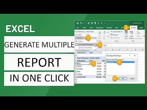 How to Generate Multiple Reports from One Pivot Table In One Click Urdu Hindi