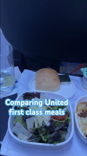 FIRST Class United Airlines Meals Compared! #travelling