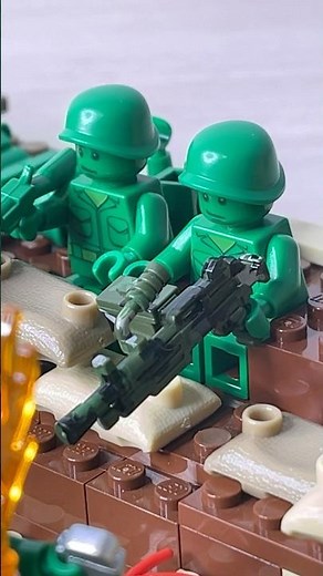 I built LEGO ARMY MEN Trench Warfare! #lego #armymen