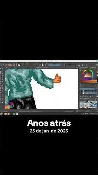 Speed Drawing a Human Figure in Pixel Art in Krita