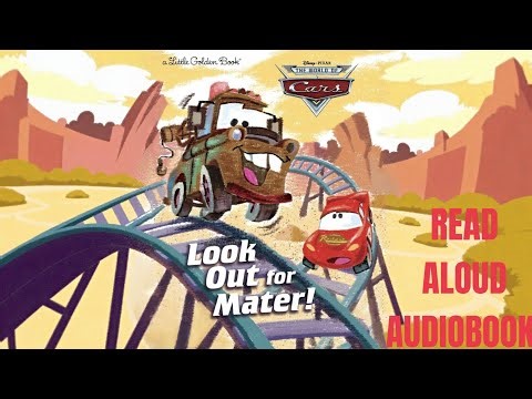 Cars: Look Out for Mater! Lightning McQueen and Mater having fun, Cars Read Aloud, Disney Pixar.