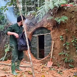 204K views · 2.2K reactions | Building a hideout inside an earthen wall | Chiến Binh Tí Hon - Dong Tay Promotion | Facebook