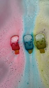 216K views · 241 reactions |  No freezer needed! These popsicle bath bombs fizz, foam, and sparkle in the tub — scented like watermelon, blue raspberry, and coconut lime. Surprise toys inside each one make bath time the highlight of summer  | Sweet Bath Co. | Facebook