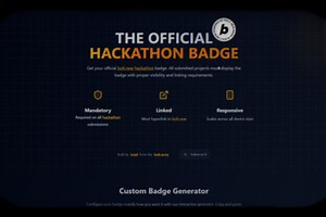 Bolt.new World's Largest Hackathon Badge Site