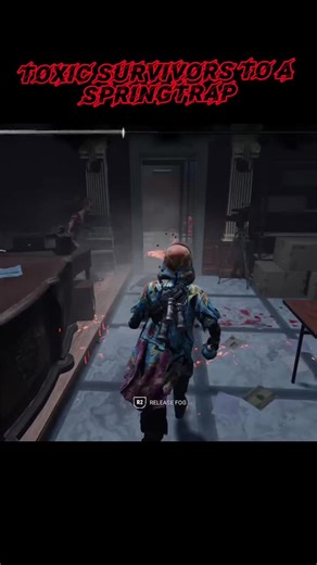 Yes a lot of springtrap players are extremely toxic, but this one was just playing fair game and wasn’t even targeting or anything. My teammates were just playing extremely toxic. Which was making him mad and yet even though they did all of that to him. He still let me go lol. #deadbydaylight #springtrap #fyp #viral #toxicteammates